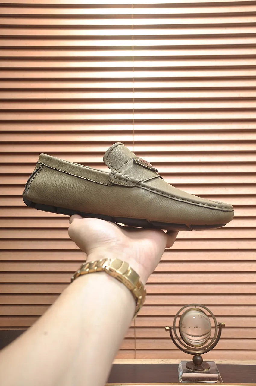 Men's Men's Shoes💰420💶【PRADA】 (High-end Niuli) New 🍀PRADA - Prada Doudou Shoes! Made of imported original cowhide, the inner top layer is comfortable cowhide lining! Original wear-resistant rubber outsole! High quality products! Code number 38-45 (45 customized)